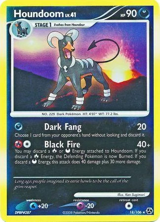 Houndoom Lv.41 #18 — Great Encounters (Reverse Holo)