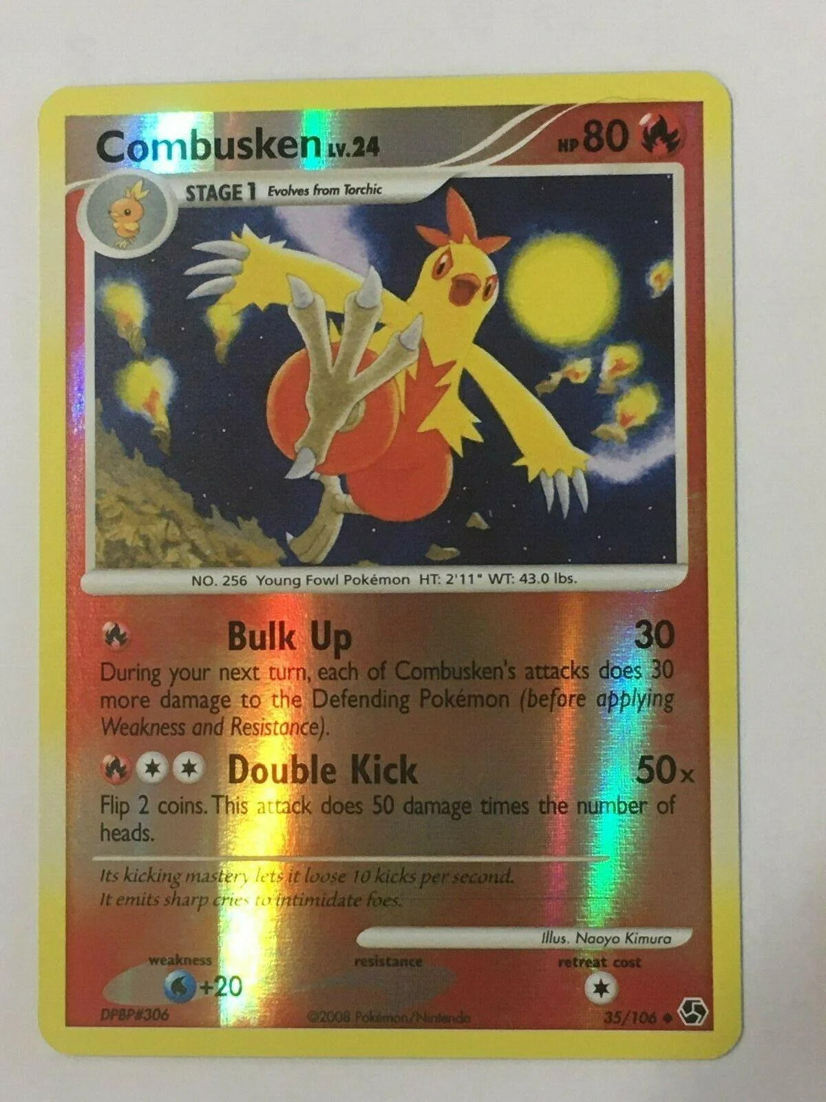 Combusken Lv.24 #35 — Great Encounters (Reverse Holo)
