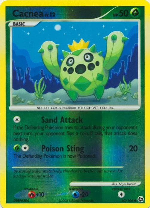 Cacnea Lv.12 #62 — Great Encounters (Reverse Holo)