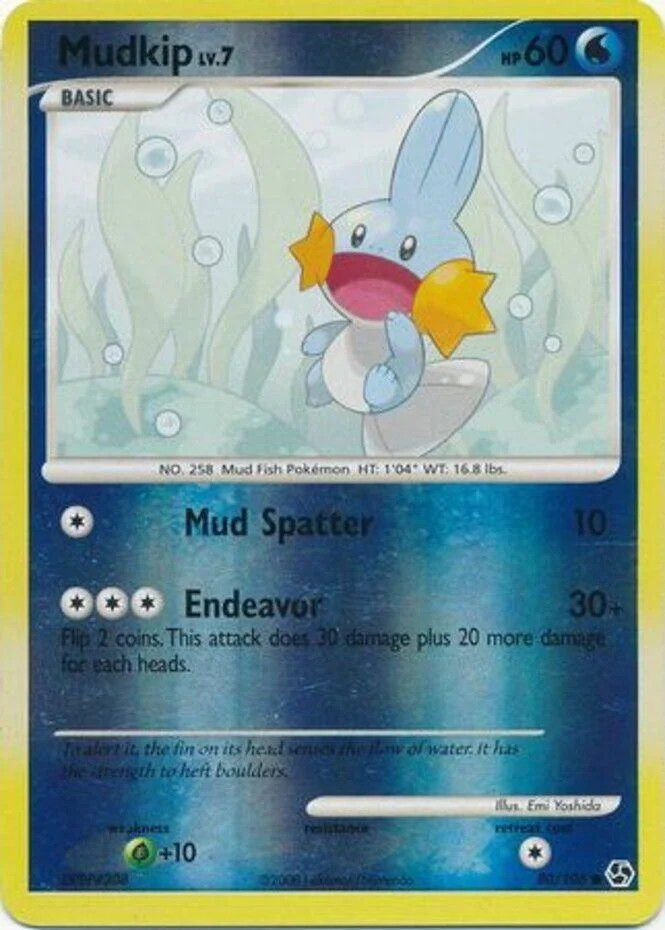 Mudkip Lv.7 #80 — Great Encounters (Reverse Holo)
