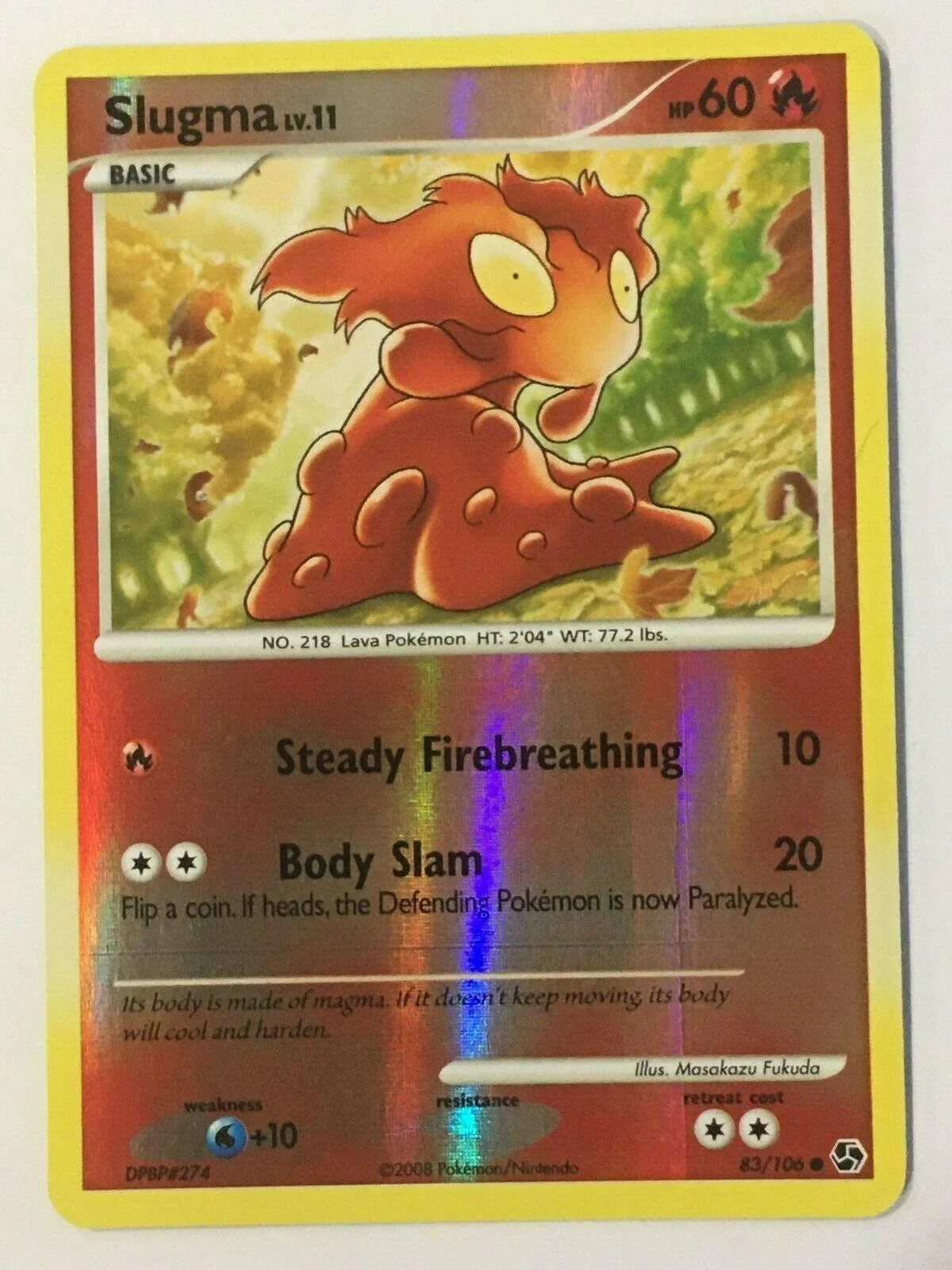 Slugma Lv.11 #83 — Great Encounters (Reverse Holo)