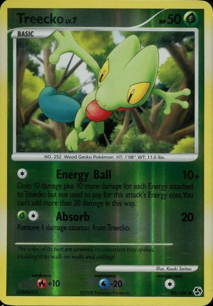 Treecko Lv.7 #90 — Incontri Leggendari (Reverse Holo)