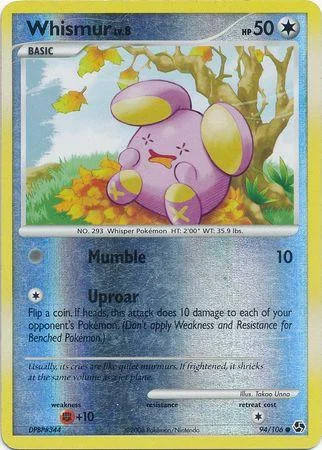 Whismur Lv.8 #94 — Great Encounters (Reverse Holo)