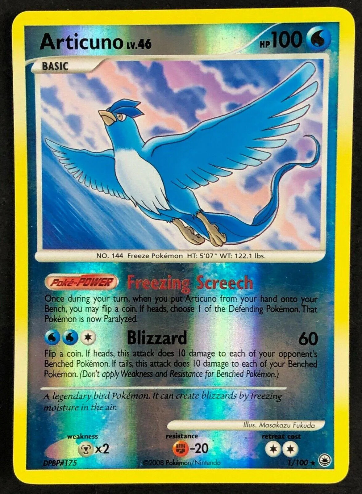 Articuno Lv.46 #1 — Majestic Dawn (Reverse Holo)