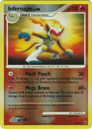 Infernape Lv.46 #22 — Majestic Dawn (Reverse Holo)