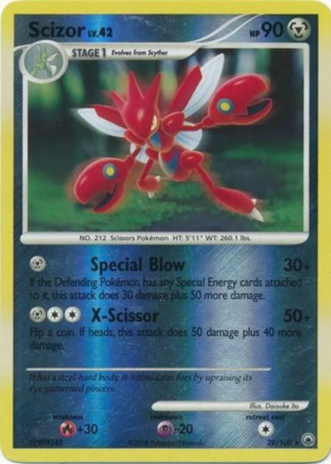Scizor Lv.42 #29 — Alba Suprema (Reverse Holo)