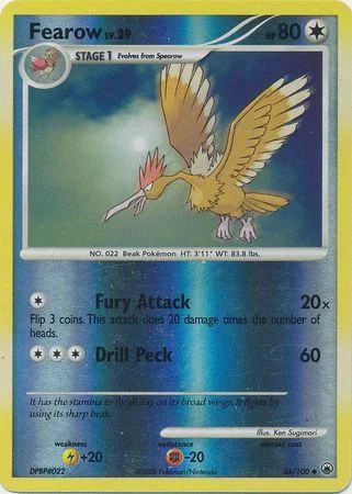 Fearow Lv.29 #36 — Alba Suprema (Reverse Holo)