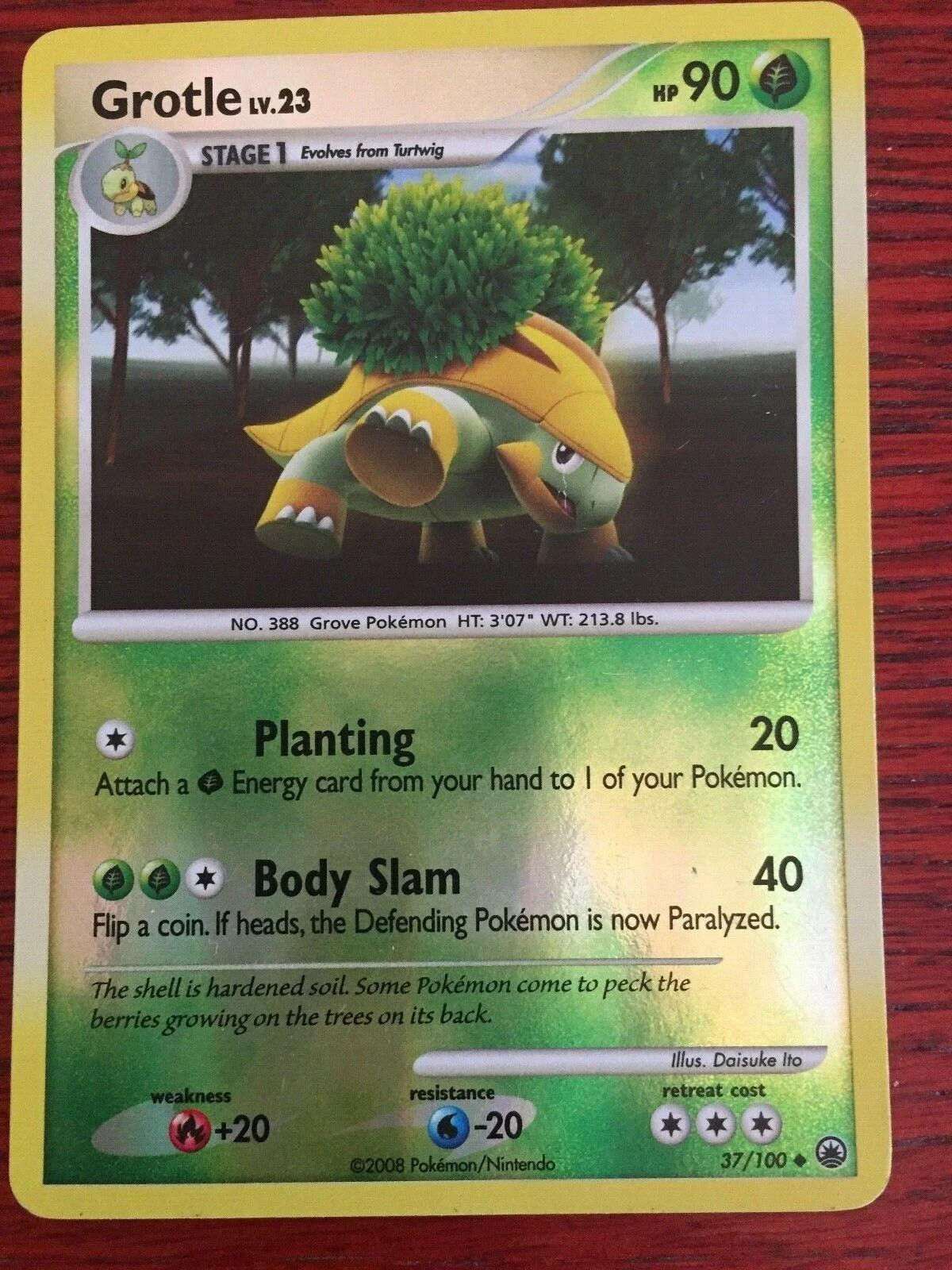 Grotle Lv.23 #37 — Alba Suprema (Reverse Holo)