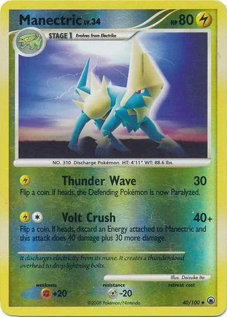 Manectric Lv.34 #40 — Majestic Dawn (Reverse Holo)