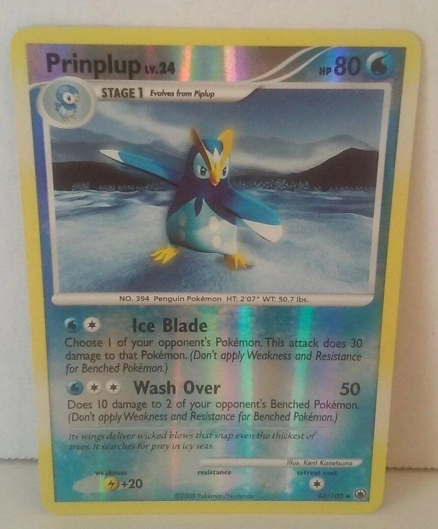 Prinplup Lv.24 #44 — Alba Suprema (Reverse Holo)