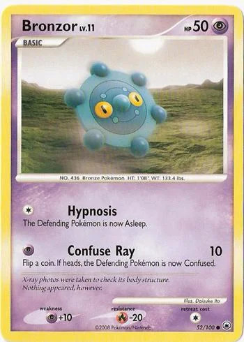 Bronzor Lv.11 #52 — Majestic Dawn (Reverse Holo)