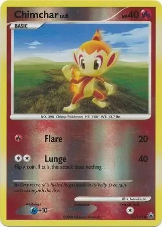 Chimchar Lv.6 #56 — Alba Suprema (Reverse Holo)