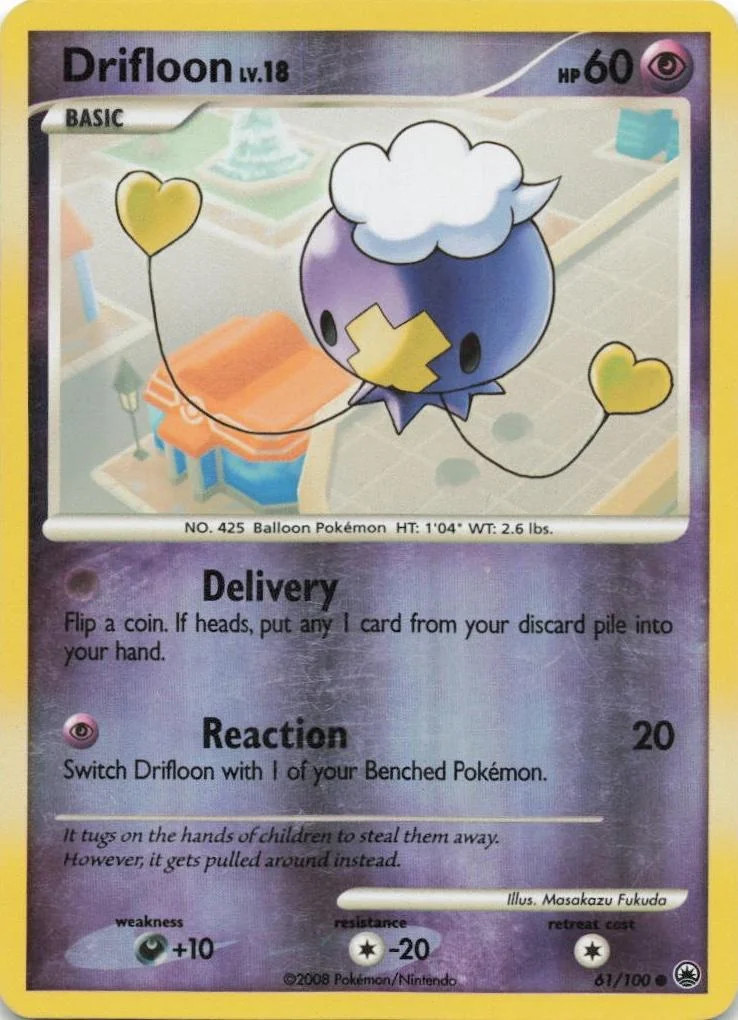 Drifloon Lv.18 #61 — Majestic Dawn (Reverse Holo)