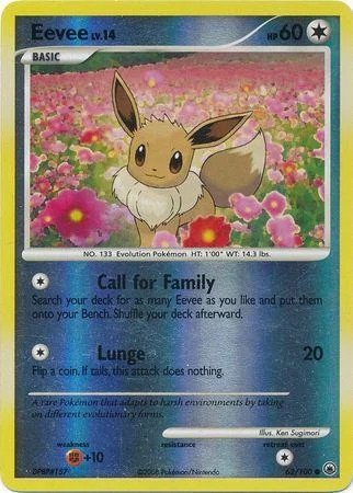 Eevee Lv.14 #62 — Majestic Dawn (Reverse Holo)