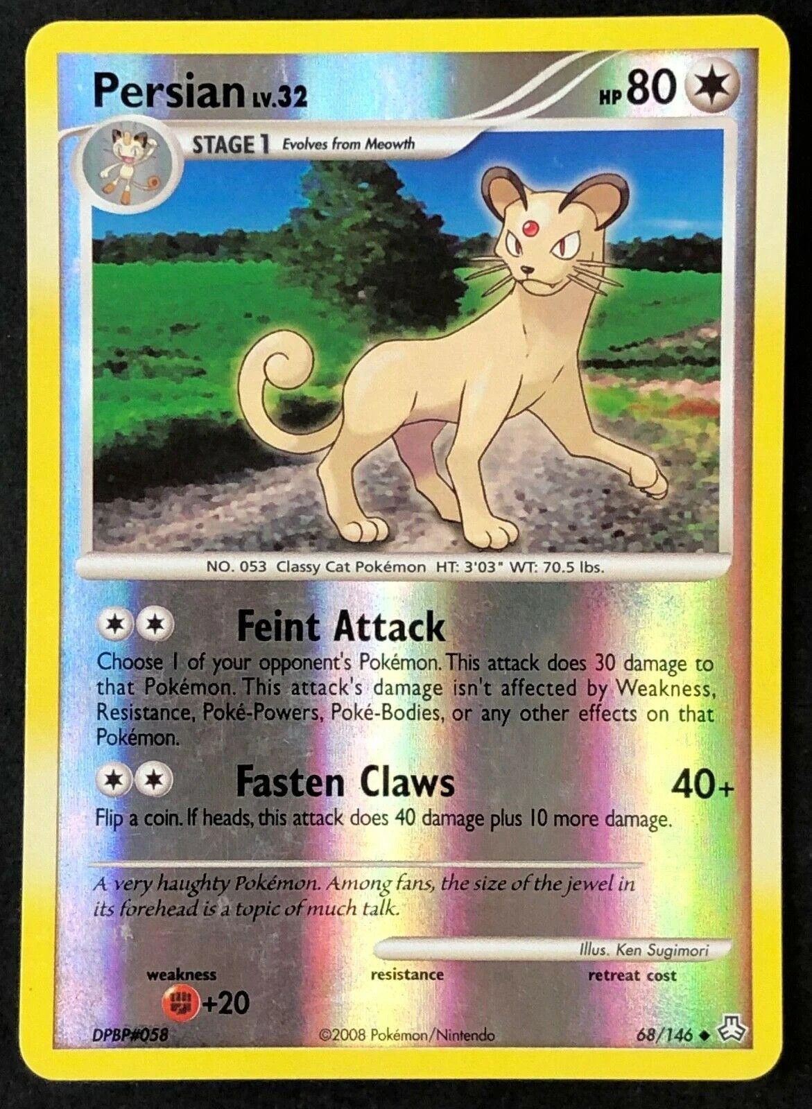 Persian Lv.32 #68 — Il Risveglio dei Miti (Reverse Holo)