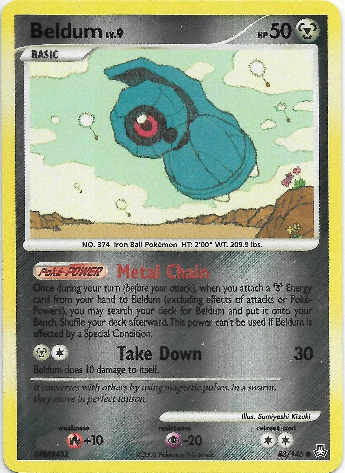 Beldum Lv.9 #83 — Legends Awakened (Reverse Holo)