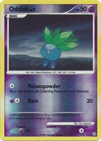 Oddish Lv.7 #112 — Il Risveglio dei Miti (Reverse Holo)