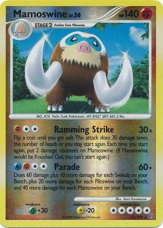 Mamoswine Lv.56 #21 — Fronte di Tempesta (Reverse Holo)