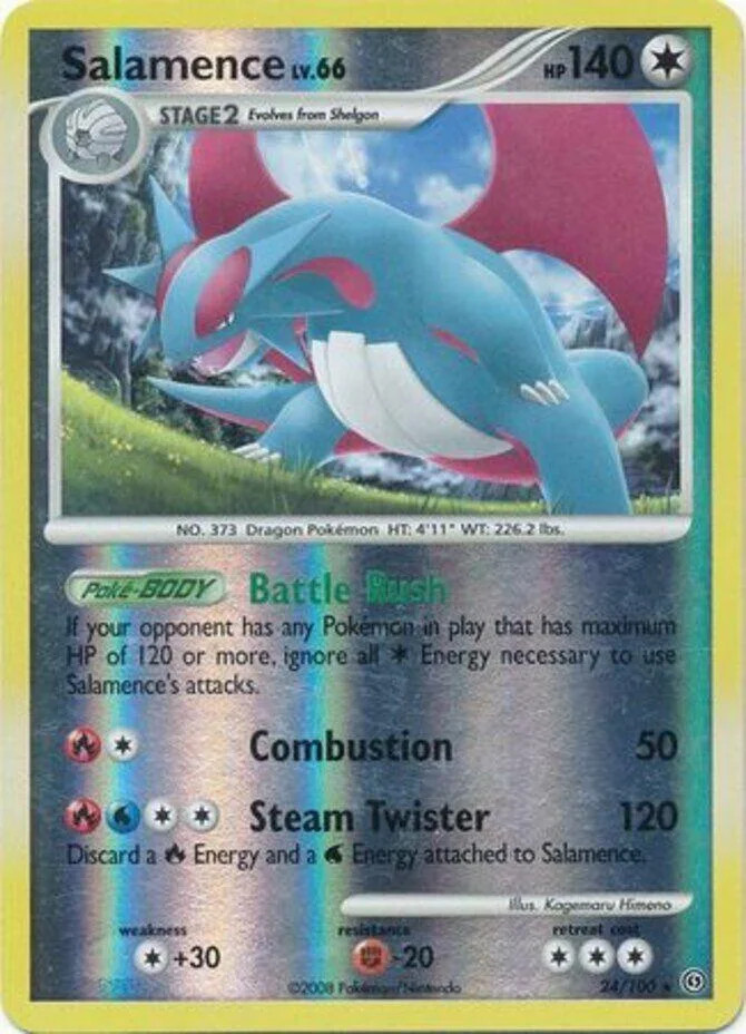 Salamence Lv.66 #24 — Fronte di Tempesta (Reverse Holo)