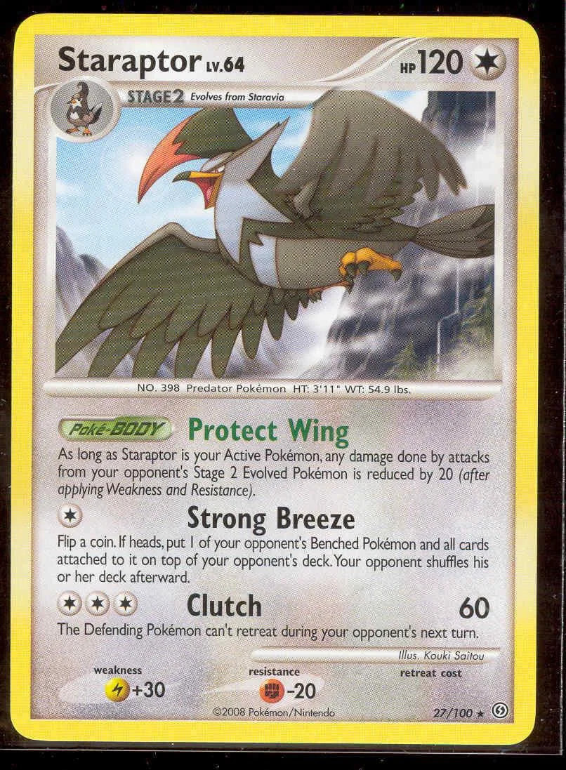 Staraptor Lv.64 #27 — Frente Tormentoso (Reverse Holo)