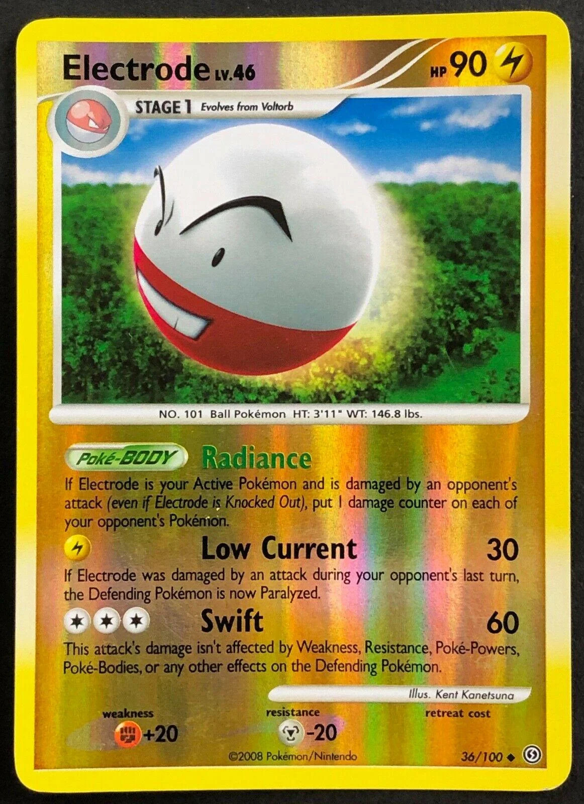 Electrode Lv.46 #36 — Fronte di Tempesta (Reverse Holo)