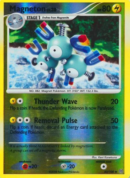 Magneton Lv.38 #43 — Fronte di Tempesta (Reverse Holo)