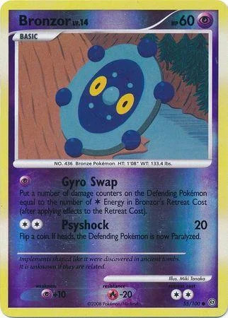 Bronzor Lv.14 #55 — Stormfront (Reverse Holo)