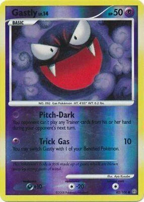 Gastly Lv.14 #62 — Stormfront (Reverse Holo)