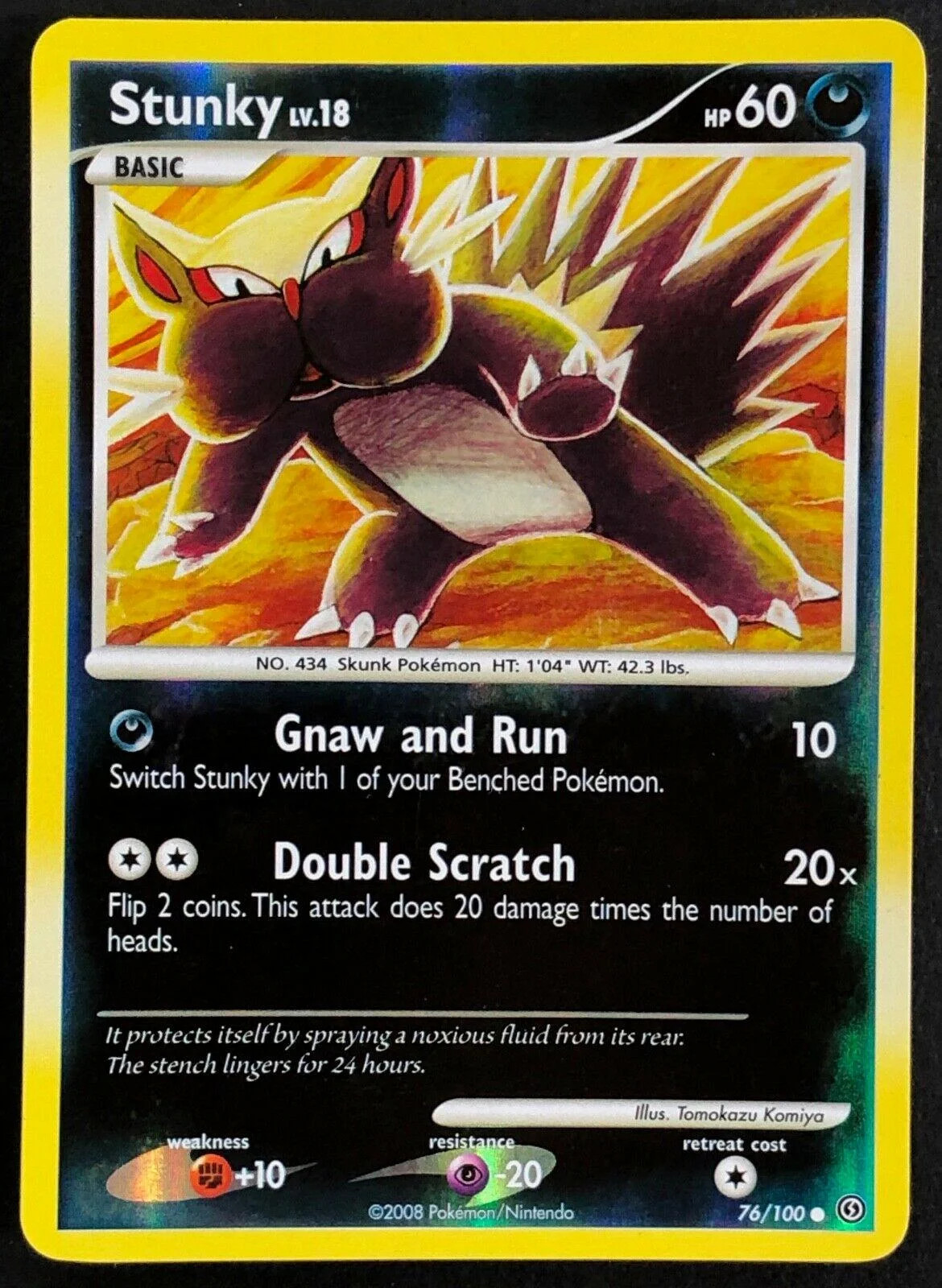 Stunky Lv.18 #76 — Stormfront (Reverse Holo)