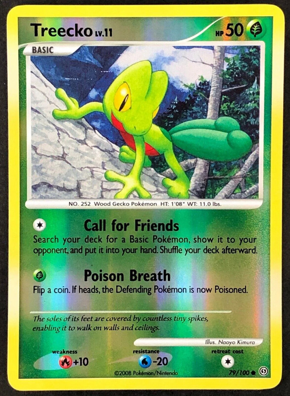 Treecko Lv.11 #79 — Fronte di Tempesta (Reverse Holo)