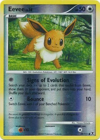 Eevee Lv.10 #59 — Rising Rivals (Reverse Holo)