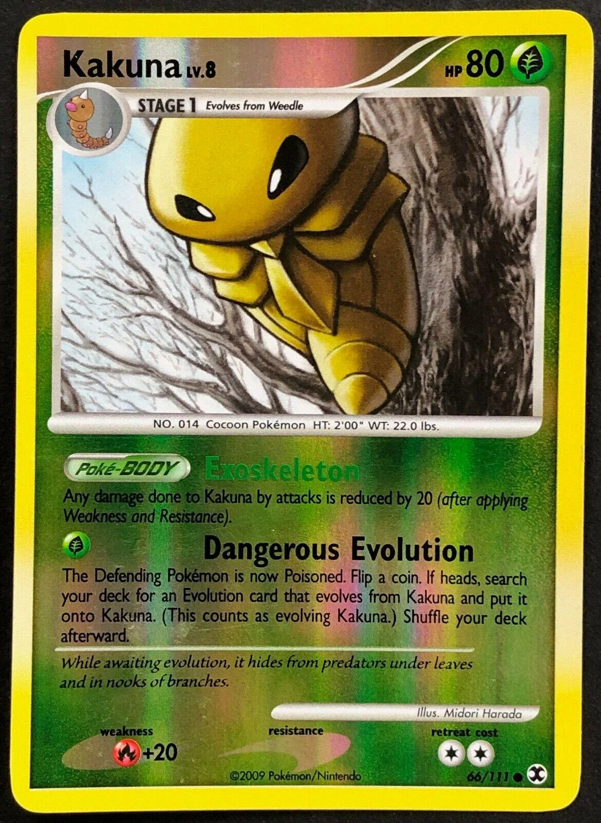 Kakuna Lv.8 #66 — Rising Rivals (Reverse Holo)