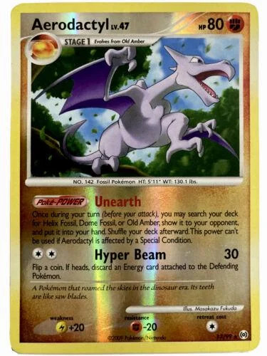 Aerodactyl Lv.47 #13 — Arceus (Reverse Holo)