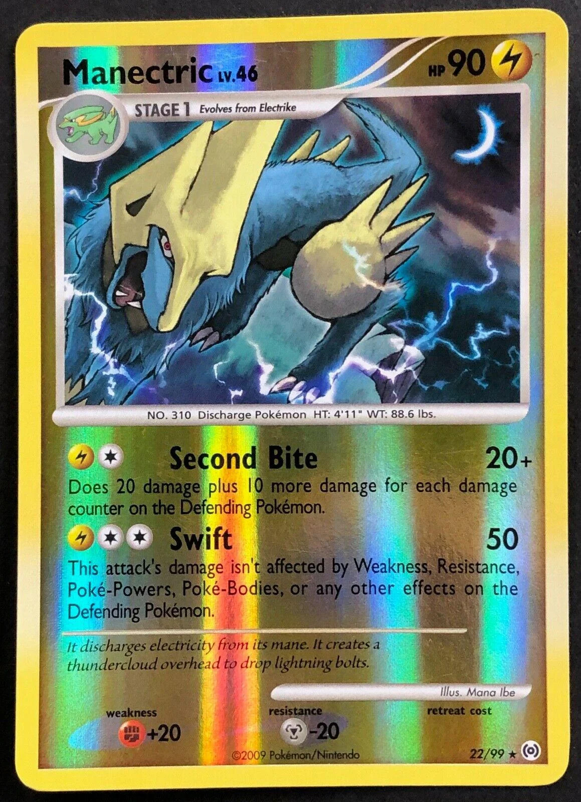 Manectric Lv.46 #22 — Arceus (Reverse Holo)