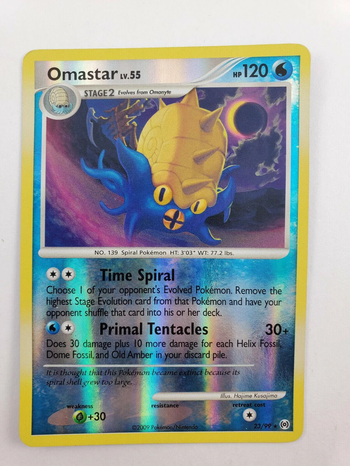 Omastar Lv.55 #23 — Arceus (Reverse Holo)
