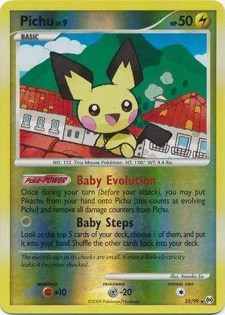 Pichu Lv.9 #25 — Arceus (Reverse Holo)