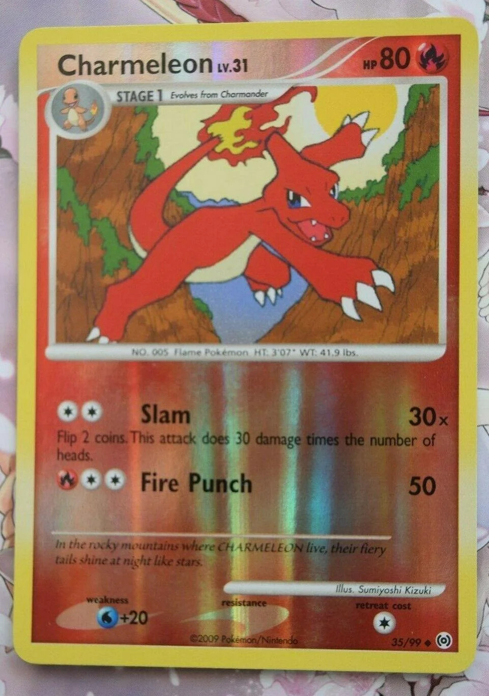 Charmeleon Lv.31 #35 — Arceus (Reverse Holo)