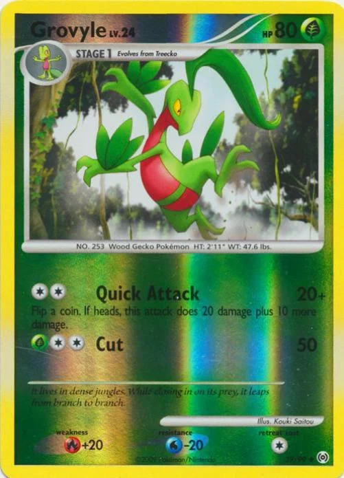 Grovyle Lv.24 #39 — Arceus (Reverse Holo)
