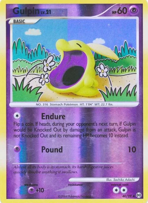 Gulpin Lv.21 #40 — Arceus (Reverse Holo)