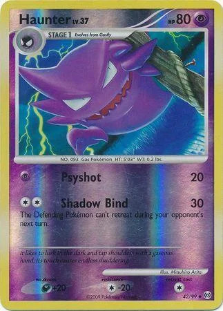 Haunter Lv.37 #42 — Arceus (Reverse Holo)