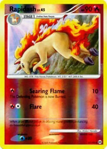 Rapidash Lv.45 #47 — Arceus (Reverse Holo)