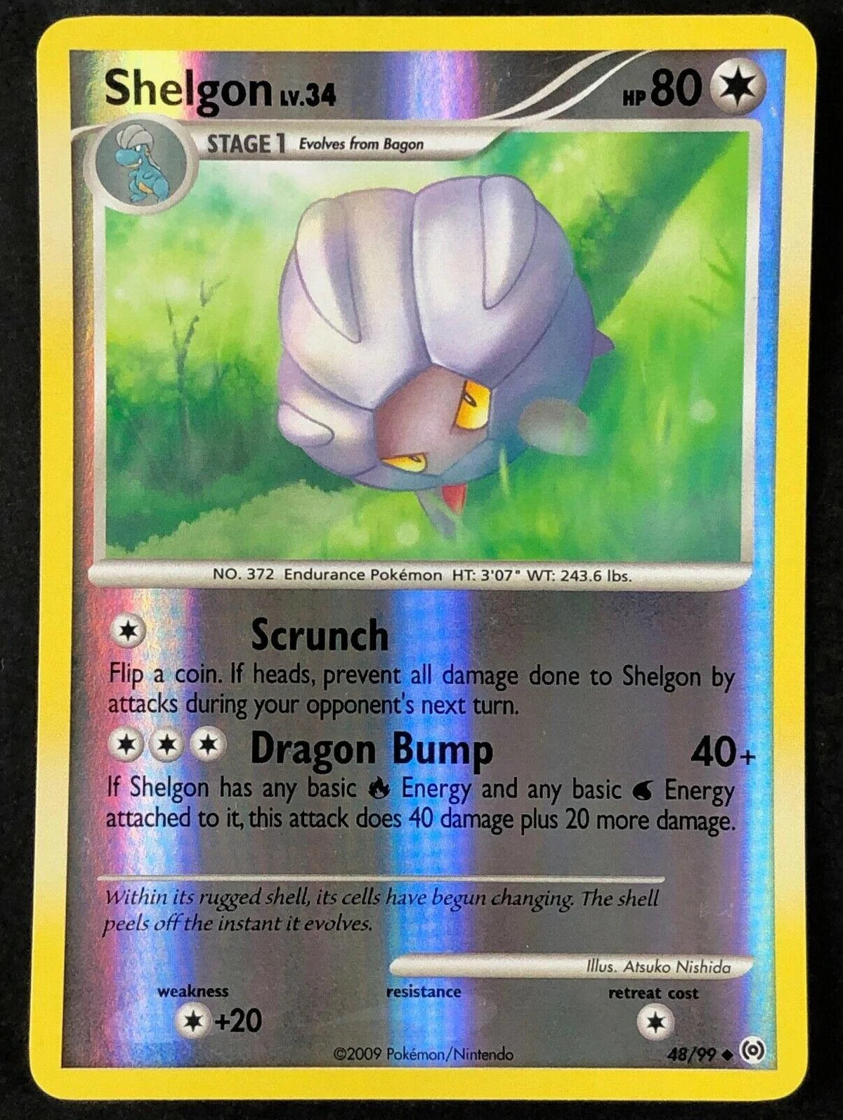 Shelgon Lv.34 #48 — Arceus (Reverse Holo)