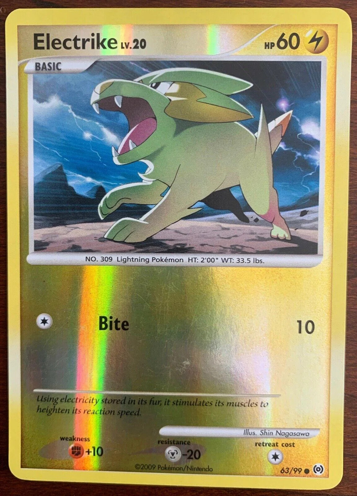 Electrike Lv.20 #63 — Arceus (Reverse Holo)