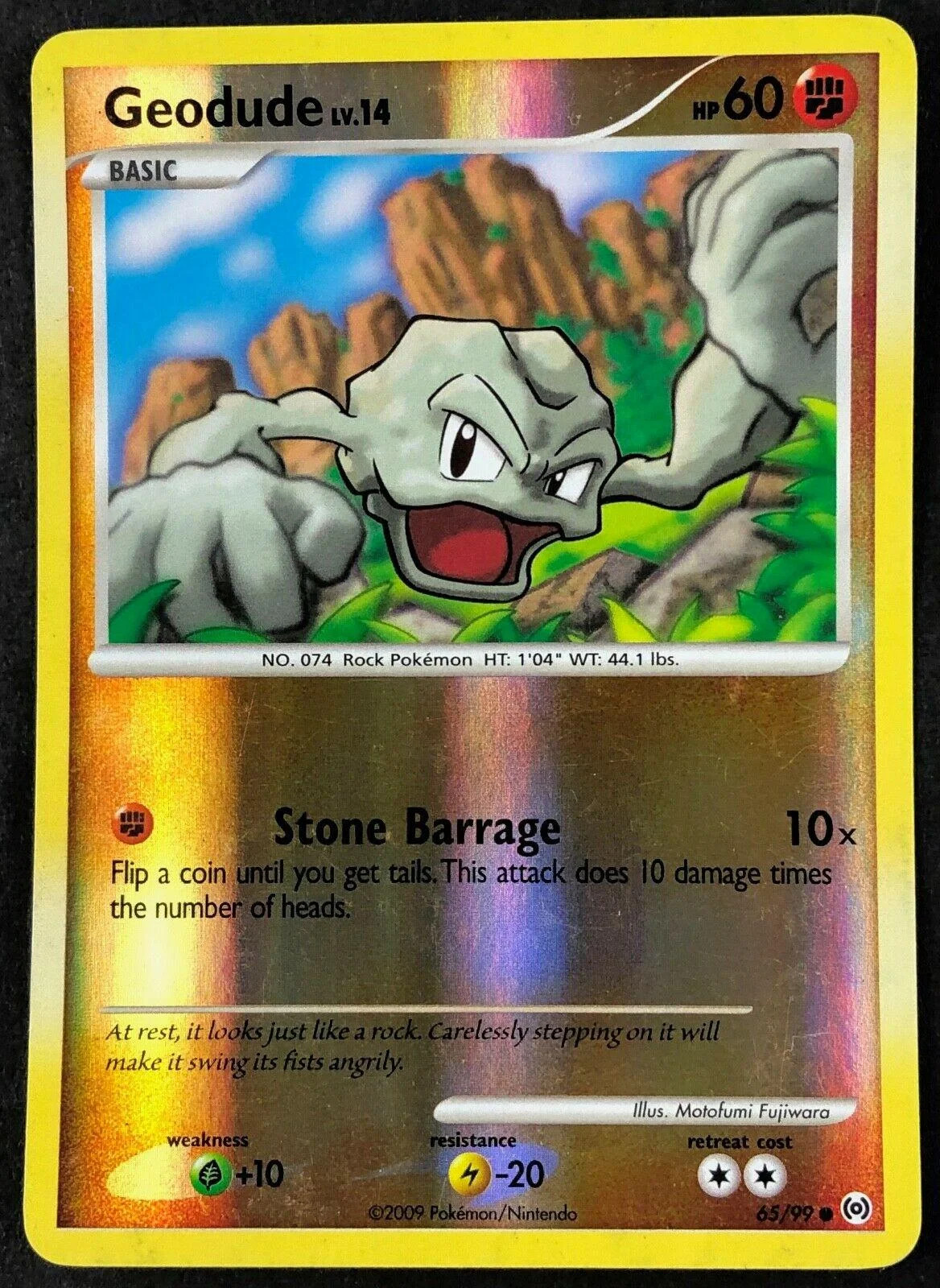 Geodude Lv.14 #65 — Arceus (Reverse Holo)