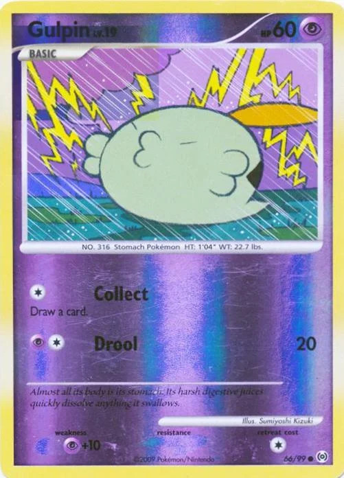 Gulpin Lv.19 #66 — Arceus (Reverse Holo)