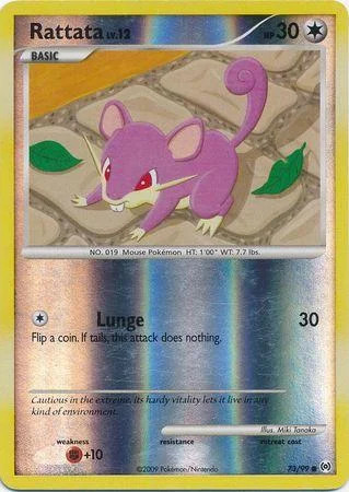 Rattata Lv.12 #73 — Arceus (Reverse Holo)