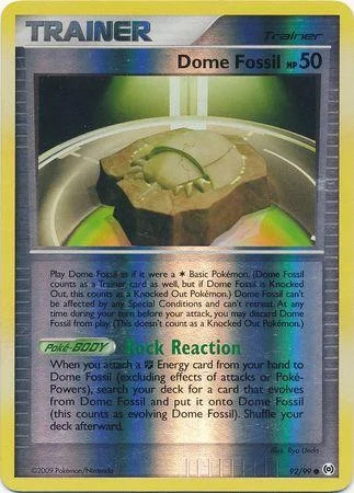 Dome Fossil #92 — Arceus (Reverse Holo)