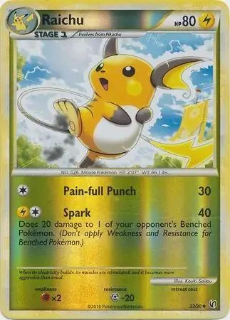 Raichu #33 — Unerschrocken (Reverse Holo)