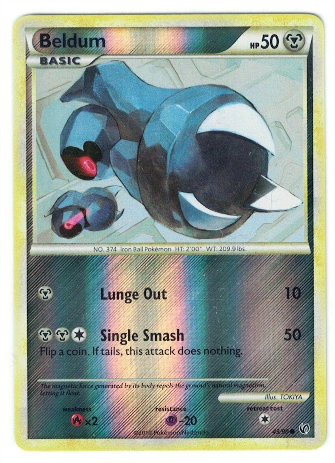 Beldum #43 — Destemido (Reverse Holo)