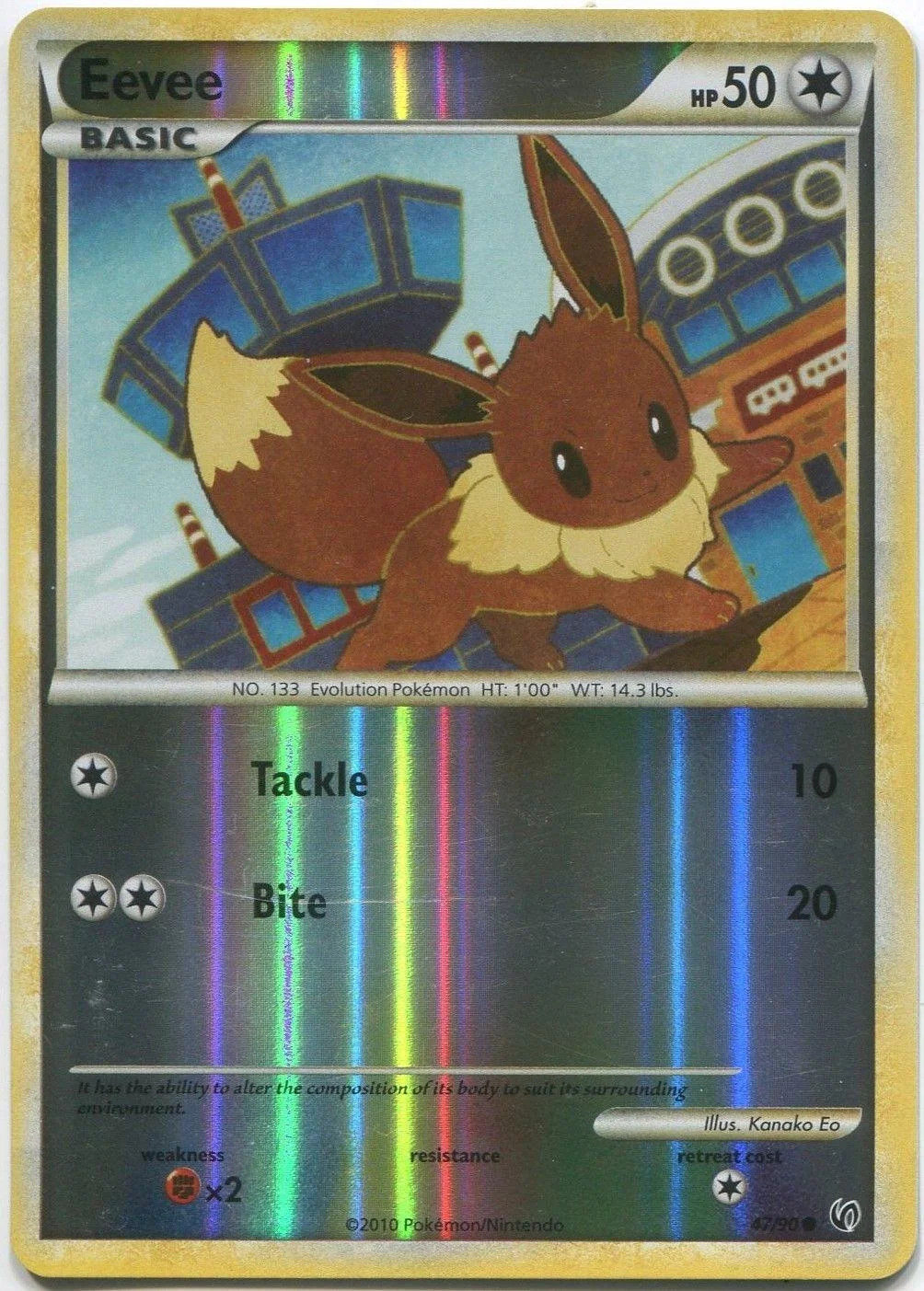 Eevee #47 — Undaunted (Reverse Holo)
